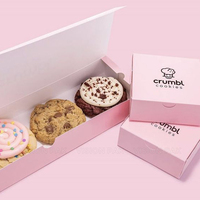 Boîte à Biscuits Rose de Luxe en Gros du Vietnam pour Gâteaux, Pains, Donuts, Sushi, Pâtisseries et Snacks – Emballage en Papier avec Inserts