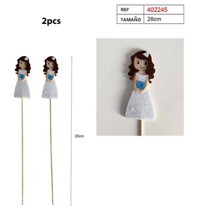 Décorations de gâteau Pincho Adorno Girl 28 cm, 2 pièces - Product Image 2