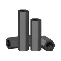 M2 M2.5 M3 M4 Goujon Hexagonal Plastique Noir et Blanc Colonne d'isolement Nylon PCB Hex Femelle à Femelle Entretoise