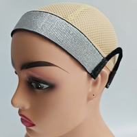 Bandeaux élastiques ajustables pour perruques avec logo personnalisé, attaches velcro, pour la pose de perruques, outil de coiffure
