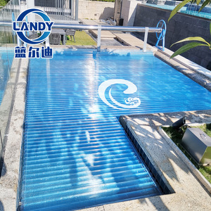 ผ้าคลุมสระว่ายน้ำไฟฟ้า Landy วัสดุ PC โลโก้สั่งทำได้ ป้องกันความร้อน สำหรับสระว่ายน้ำในบ้านพักตากอากาศส่วนตัว - Product Image 4