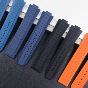 Correa de Reloj de Caucho FKM de 21 mm para <span class=keywords><strong>Omega</strong></span> <span class=keywords><strong>Seamaster</strong></span> 600m 42 mm, Correas de Muñeca de Lujo Suaves e Impermeables - Product Image 4