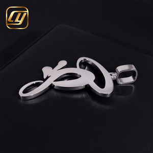 Colgante de Plata de Ley 925 con Incrustaciones de Diamantes de Laboratorio, Joyería Hip Hop Personalizada para Hombre, Colgante CHOYUE con Letra - Product Image 6