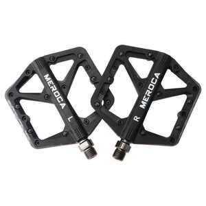 Pédale BMX extra large Meroca + pédale plate autobloquante ultralégère en aluminium/nylon antidérapante durable avec axe de 14 mm pour vélos de route et <span class=keywords><strong>VTT</strong></span> - Product Image 2