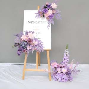 Arreglo Floral Colgante de Rosas Púrpuras Elegantes, Venta al Por Mayor de Fábrica, Decoración de Lujo para Bodas de 100 cm, Decoración para Pasillos, Mesas y Escenarios de Eventos - Product Image 6