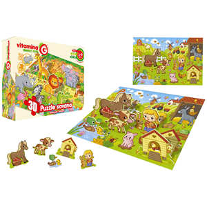 PZL FATTORIA/SAFARI/55PZ FORME 3D 63x43cm - Product Image 1