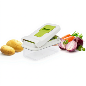 Hand Operated Multi Function Veggie Cutting <b>Slicer</b> <b>Dicer</b> With Storage Box For Fruits And Vegetables - Product Image 1