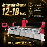 Router CNC de 11KW para Cortar y Pulir Bordes de Encimeras de Granito, Mármol y Cuarzo, Superficies de Cocina y Lavabos de Mármol