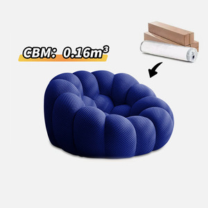 Canapé paresseux inclinable en tissu pour salon, fauteuil pouf en mousse compressée sous vide, mobilier de Chine en gros - Product Image 6
