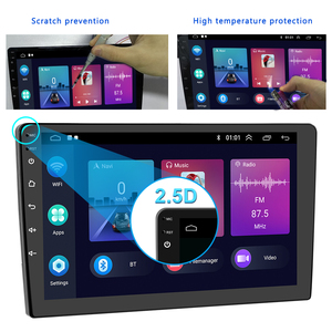 Podofo 9 "Android 2Din 2 + 64G autoradio Stereo per <span class=keywords><strong>Hyundai</strong></span> <span class=keywords><strong>Matrix</strong></span> 2001-2010 e Android Auto GPS WIFI Hifi Audio FM RDS BT - Product Image 2
