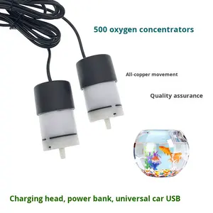 가정용 및 실외 사용을 위한 USB 플라스틱 5W 친환경 초저소음 소형 휴대용 어항 산소 펌프 전원 은행 호환 - Product Image 4