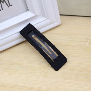 Pince à cheveux en tissu BB noire, pince bec de canard pour enfants, usage quotidien, formes étoile, cœur, rectangle, origine Yiwu, été 2022 - Product Image 2