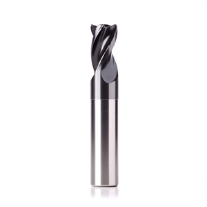 Fraise à queue en carbure monobloc Ttake Standard Ta1404, 3 cannelures, revêtement Nano TiAln, hélice de 30 degrés, pour fraisage de rainures courtes, coupe de métaux - Product Image 2