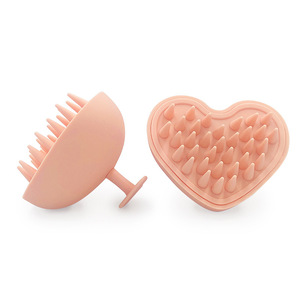 Escova de massagem para couro cabeludo, pente de silicone macio biodegradável para massagem, shampoo personalizado de formato exclusivo