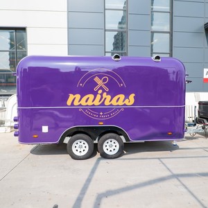 ORANGE RV Purple Pizza Mobile Food Trailer BBQ Food Truck Fashion Food Van Mobile Business Best Selling for Sale - Product Image 2