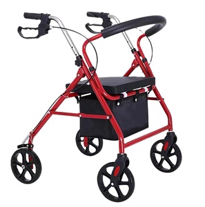 walking rollator <b>walker</b> mobility aids disabled for elderly adults seniors equipment orthopedic rehabilitation training <b>frame</b> - Product Image 2