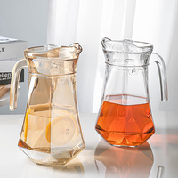 Ensemble de théière populaire de haute qualité bouteille d'eau en verre verre résistant à la chaleur cinq pièces événement domestique théière de bouteille d'eau froide