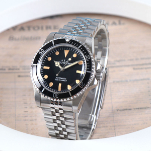 Custom LOGO NH35 Watch Luxury Vintage NH35Dial Mechanical <b>Automatic</b> Movement Waterproof Stainless Steel <b>Wristwatch</b> for Man - Product Image 1