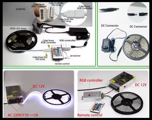 ไฟเส้น LED 12V/24V พร้อมไฟสำหรับตกแต่งคริสต์มาสแพ็กเกจแบบ5050 SMD ขนาด5เมตร - Product Image 6