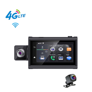 3Inch <span class=keywords><strong>Android</strong></span> 10 2 + 32G Với Wifi GPS Và Adas 4G Live Streaming 4G Xe Máy Ảnh Ống Kính Kép Ghi Dashcam - Product Image 1