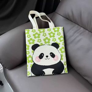 Nouveau <span class=keywords><strong>sac</strong></span> fourre-tout léger et spacieux en tricot avec motif panda mignon, <span class=keywords><strong>à</strong></span> fermeture ouverte, <span class=keywords><strong>sac</strong></span> <span class=keywords><strong>à</strong></span> <span class=keywords><strong>main</strong></span> polyvalent et tendance pour un usage quotidien - Product Image 6