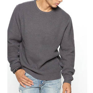 Pull-over d'hiver pour homme, col rond, 100% coton tricoté, anti-rides, respirant, nouvelle arrivée 2024 - Product Image 5