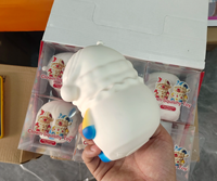 Jouet Squishy Clown de Noël à Remontée Lente, Doux et Mignon en TPR, Anti-Stress, Cadeau, Faveurs de Fête, Décoration de Noël