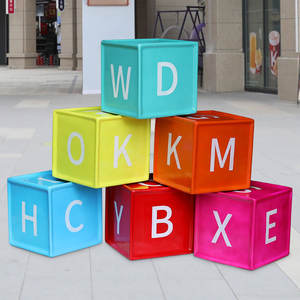 Chaise en pierre carrée en fibre de verre personnalisée Y018, forme irrégulière, siège pour parc extérieur, centre commercial, espace public, mobilier de loisirs décoratif - Product Image 1