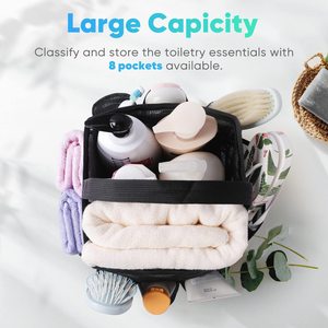 Bolsa de malla multiusos para ducha de verano, gran capacidad, bolsa de playa de malla portátil para natación - Product Image 2