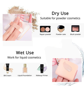 Matériau de bouffée de poudre de haute qualité outil de maquillage utilisation sèche et humide réutilisable Super doux marque privée grande bouffée de poudre - Product Image 4