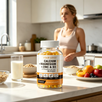 Capsules de vitamine D3 K2 magnésium zinc Greenpeople - Complément alimentaire végétalien biologique pour la santé des os, 120 capsules