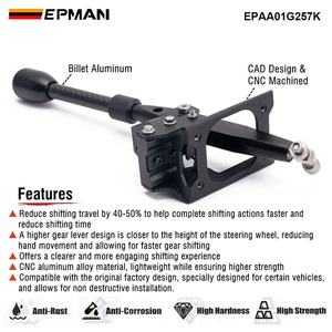 Levier de Vitesse Court en Aluminium EPMAN pour Voiture avec Pommeau pour Peugeot 206/207/307/308 et Citroën C2/C3/C4 Transmission EPAA01G257K - Product Image 2