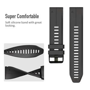 Correa de Reloj Deportiva de Goma de Liberación Rápida de 22 mm y 26 mm para <span class=keywords><strong>Garmin</strong></span> Fenix 8 7 7x <span class=keywords><strong>Enduro</strong></span> 5x 6x, Correa de Silicona para Reloj Inteligente - Product Image 2
