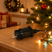 Adaptateur secteur mural HYT AC DC IP44 résistant aux intempéries 3V 3.5V 5V 6V 12V 24V 1A 300mA 330mA 3.5W 7W pour l'éclairage de Noël