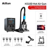 Estación de desoldar inteligente Aixun H310D, pistola de aire caliente, 1000W, Control de temperatura automático Digital alto, gran oferta, Chip BGA para desoldar