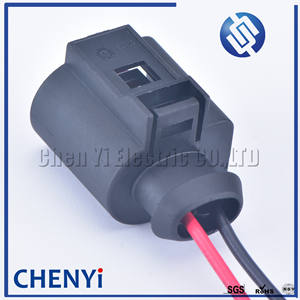 2-Pins Vrouwelijke Waterdichte Motor Luidsprekerbehuizing Automotive Sensor Connector Voor Magotan Sagitar 1j0973772 1j0 973 772 Met Draden - Product Image 2