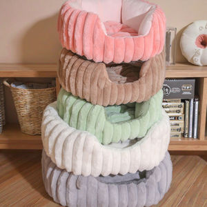 Hochwertiges Kaninchen fell Rutsch feste, verdickte Haustier matte Umwelt freundliches Vier-Jahreszeiten-Tiefschlaf-Hunde bett Massives quadratisches Katzen bett - Product Image 4
