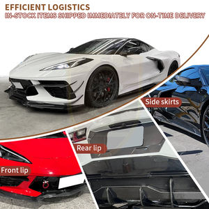أطقم جسم مناسبة لـ ، شفروليه كورفيت C8 OEM مجموعة هيكل من ألياف الكربون ، الخائن الأمامي ، تنورات جانبية للشفاه ، جناح الناشر الخلفي - Product Image 4