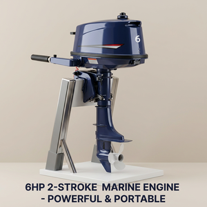 Moteur hors-bord essence 6 CV 2 temps pour bateau <span class=keywords><strong>de</strong></span> <span class=keywords><strong>plaisance</strong></span> et skiff, propulsion supérieure, taille compacte, neuf, vente en gros - Product Image 6