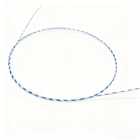 Alambres Guía de Nitinol Superelásticos Personalizados con Diseño de Rayas de Zebra, con Punta de Precisión para Anatomía Compleja
