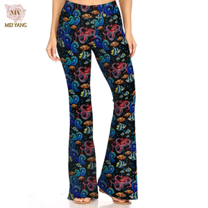 Pantalones de Yoga Meiyang con Logotipo Personalizado, Cintura Alta, Levanta Glúteos, Ajustados, Anchos, Acampanados, para <span class=keywords><strong>Mujer</strong></span>, Gimnasio, Deportes, Fitness - Product Image 1