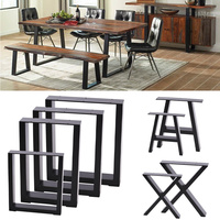 Pieds de table en métal simples en promotion pour bureau, pieds de table basse durables pour cuisine et salon