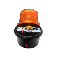 Feu de signalisation LED 12V à clignotement rapide pour toit, balise d'urgence avec alarme sonore, étanche IP67, 3W, ambre/rouge/bleu, pour chariot élévateur, bus, camion