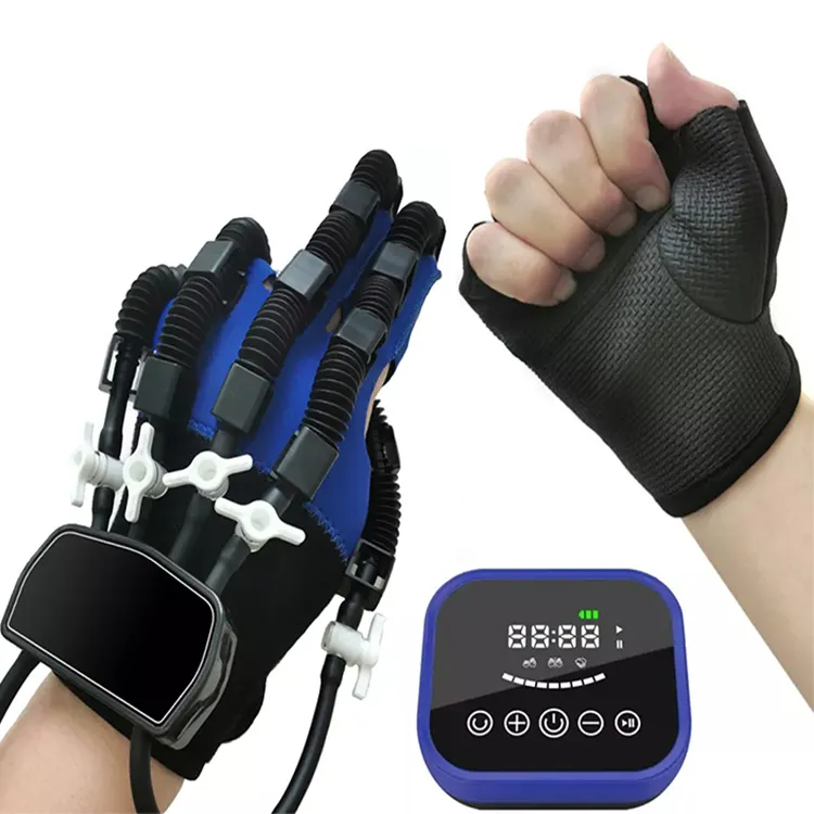 Stroke Hand Trainer Rehabilitation Robot Gloves Wireless Mirror Mode Finger Mode Hand Splint Finger Rehab Orthotics