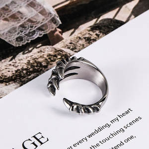 Anillos Vintage Resistentes al Agua y al Deslustre, Anillo de Garra de Dragón de Acero Inoxidable 316L de Buena Calidad para Hombre - Product Image 4