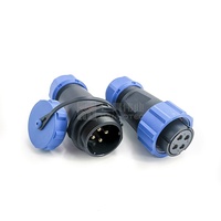 Connecteur étanche 4 broches mâle et femelle, prise de câble Weipu SP21 IP68