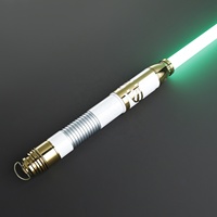 Pedang Laser Nexussabers Santari Khri RGB FOC, Pedang Laser Logam untuk Duel Berat, Pedang Laser dengan Lampu, Mainan Cosplay, Alat Olahraga