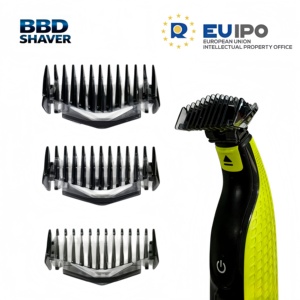 Tête de rasoir BBD avec peigne de guidage réglable compatible avec les rasoirs <span class=keywords><strong>Philips</strong></span> <span class=keywords><strong>OneBlade</strong></span> QP2520 QP2530 QP2620 QP2630 – Pièces détachées - Product Image 2