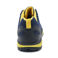 Chaussures de sécurité industrielles MaxiTough à coupe basse, personnalisables avec logo, légères, embout en fer, respirantes, en daim, antidérapantes, avec semelle en caoutchouc de protection