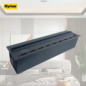 Myriver China Factory Nouveau style de haute qualité personnalisé Style élégant Cheminée à gaz Blue Stones Tv Rack Cheap Tv Stand Cheminée